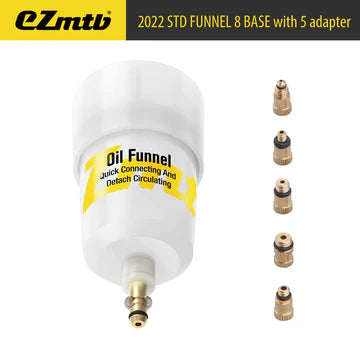 Standard Plastic Funnel - inc. 5 Adaptors