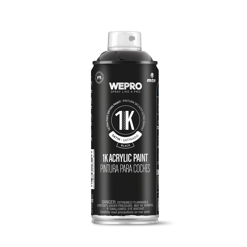 MTN WEPRO 1K Acrylic Paint - Black Satin 400ml