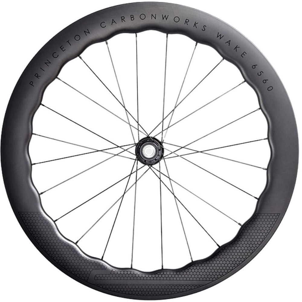 Princeton WAKE DB White Industries Black Decals Front Wheel - Brisbane Bicycle Services