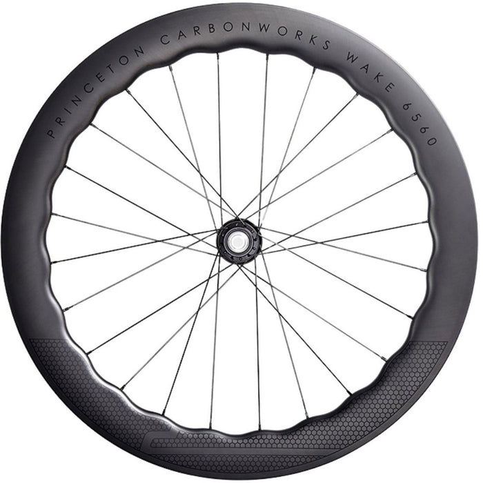 Princeton WAKE DB White Industries Black Decals Front Wheel - Brisbane Bicycle Services