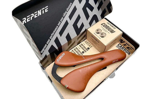Selle Repente Artax GL Carbon Saddle Tape Combo - Brown - Brisbane Bicycle Services