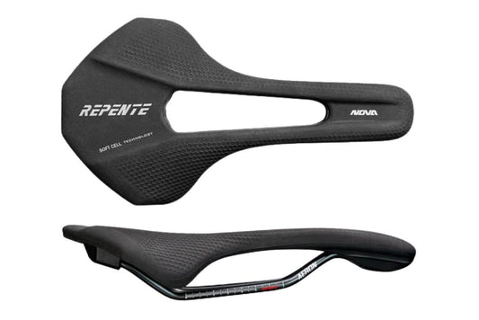 Selle Repente NOVA AERON Saddle All Black - 230 Grams - Brisbane Bicycle Services