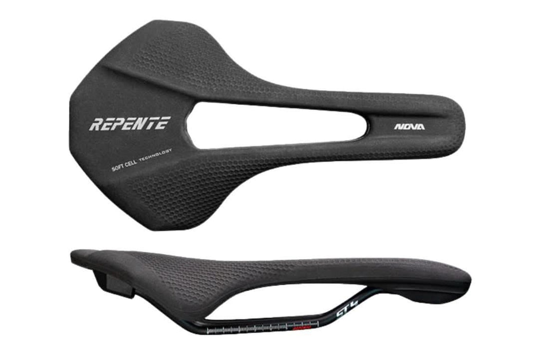 Selle Repente NOVA ST4 Saddle All Black - 285Grams - Brisbane Bicycle Services