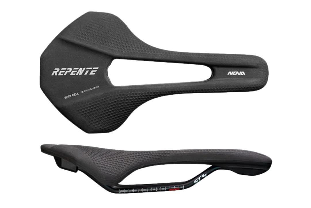 Selle Repente NOVA ST4 Saddle All Black - 285Grams - Brisbane Bicycle Services