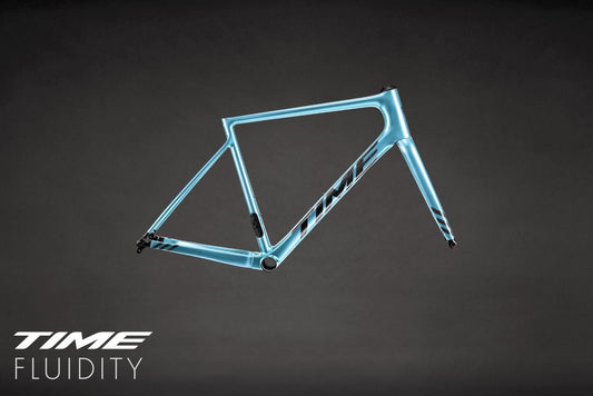 TIME FLUIDITY Satin Metallic Blue (F04) Road Frameset