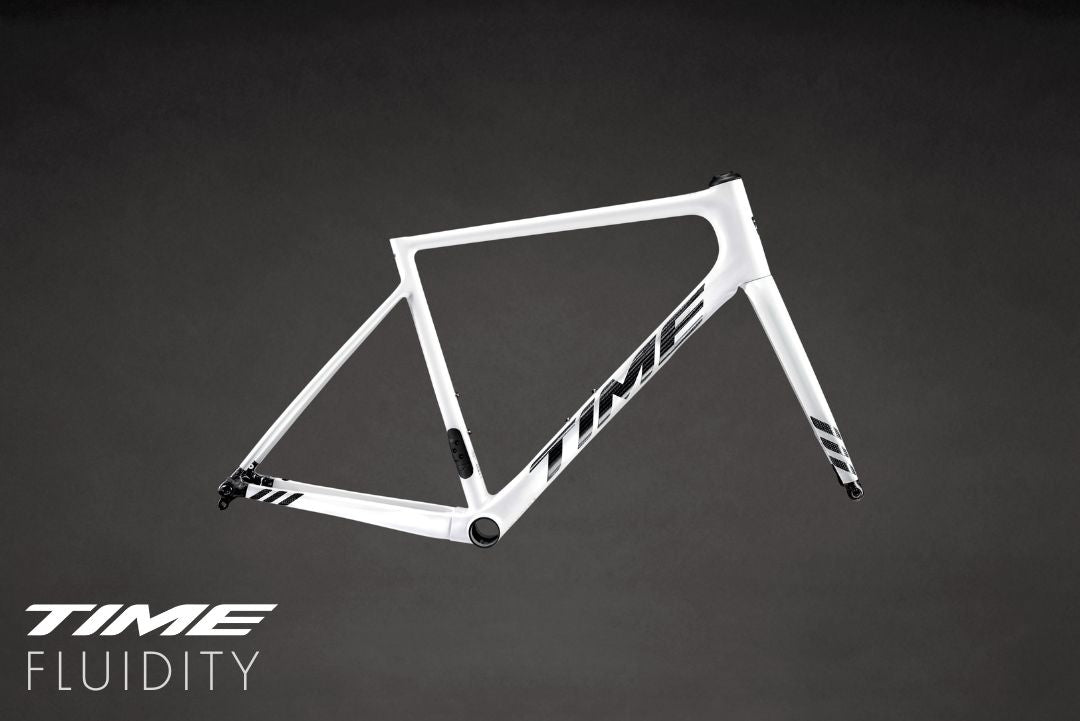 TIME FLUIDITY Gloss White (F02) Road Frameset